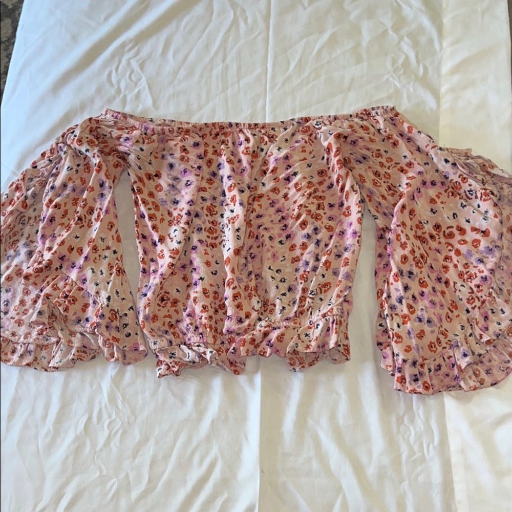 Floral off the shoulder top